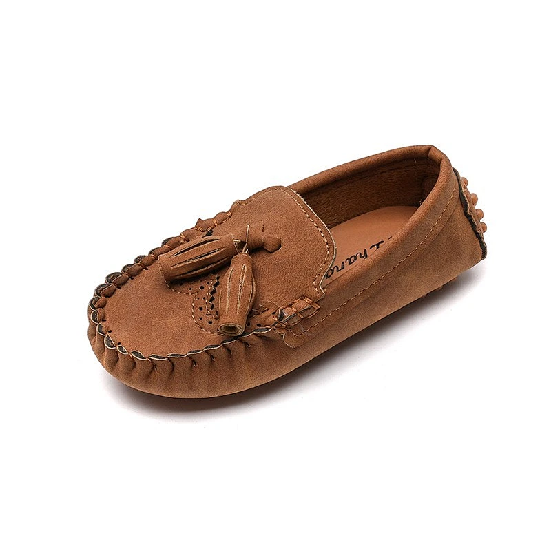 Kids Casual Slip On Loafers Dress Flat Shoes