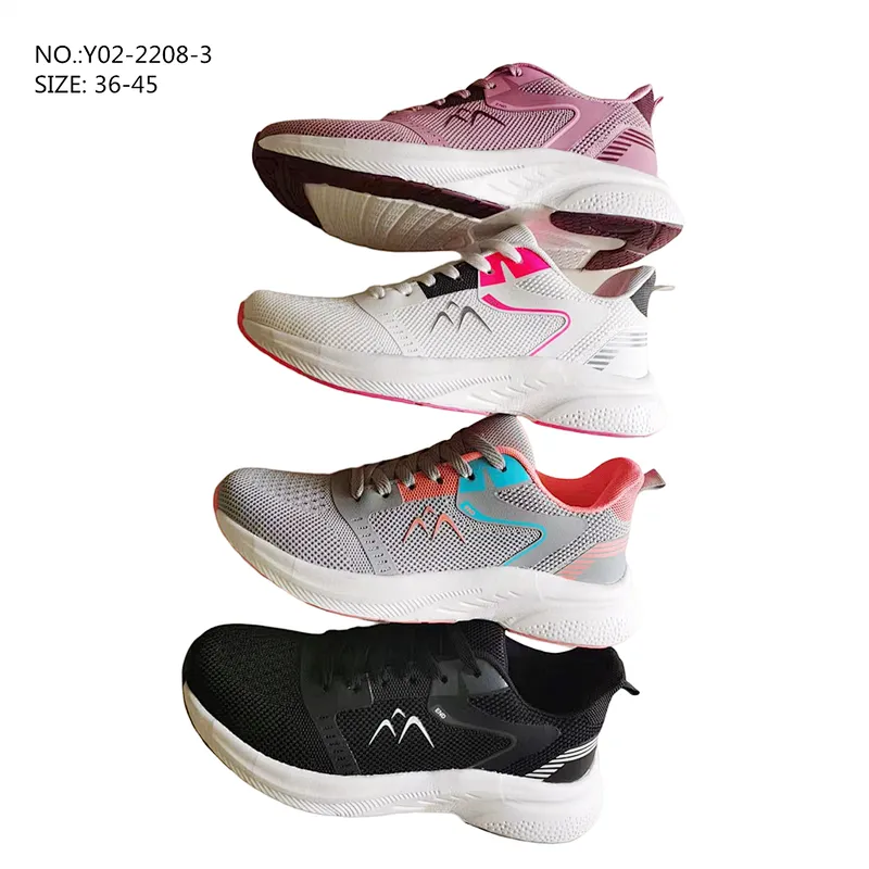 New Custom Men Sports Shoes Flying Woven Breathable Casual Running Sneaker Shoes