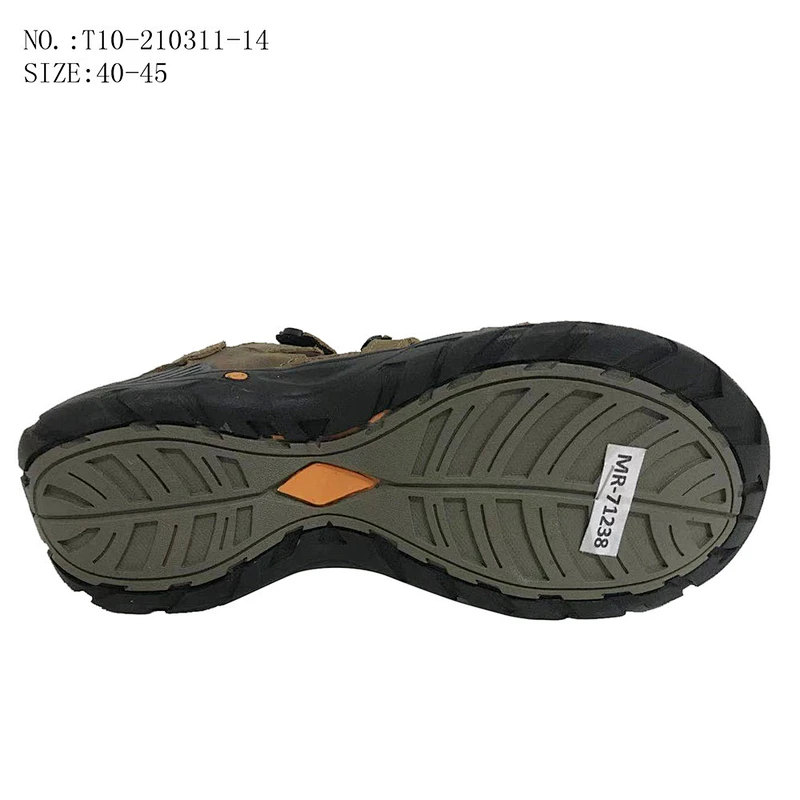 New Lightweight Style Men Slides Beach Slippers Outdoor Leather Sandals for Summer
