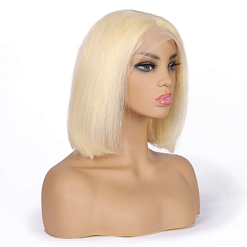 LZ Brazilian Human Hair Lace Front Wig,Straight Virgin Hair Lace Wig For Black Women,Pre Pluck Lace Wig With Baby Hair