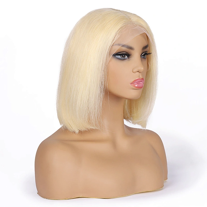 LZ Brazilian Human Hair Lace Front Wig,Straight Virgin Hair Lace Wig For Black Women,Pre Pluck Lace Wig With Baby Hair