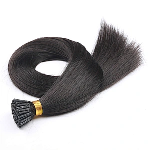 LZ Beauty Super double drawn  Vietnamese hair keratin i tip u tip extensions wavy hair I tip straight blonde keratin pre-bonded