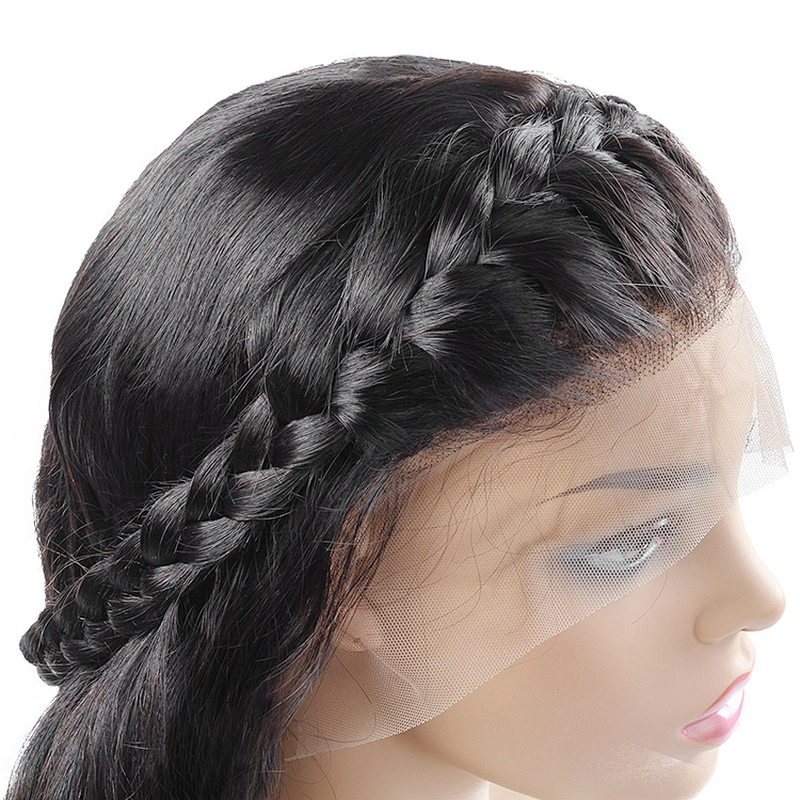 LZ Unprocessed Brazilian Human Hair Full Lace Wig,18-26 Inch Human Hair Wig,Headband Wig Human Hair