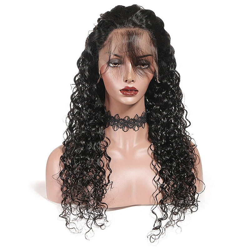 LZ Hot Sale Brazilian Virgin Deep Curly Full Lace Wig,Funmi African Brazillian Hair Wig,Swiss Lace Light Yaki Full Lace Wig