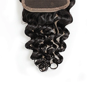 LZ beauty Preplucked Human Hair Lace Closure 2x6 4x6 Lace Closure 5x5 6x6 7x7 All Size Lace Closure blond hair extension bundles