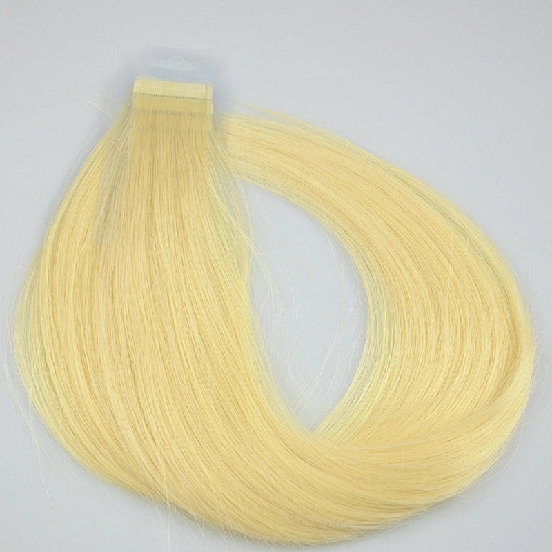 LZ  Seamless pu skin weft  extension Straight Double Drawn Virgin Remy 100% Human Cuticle Hair Invisible human hair extension