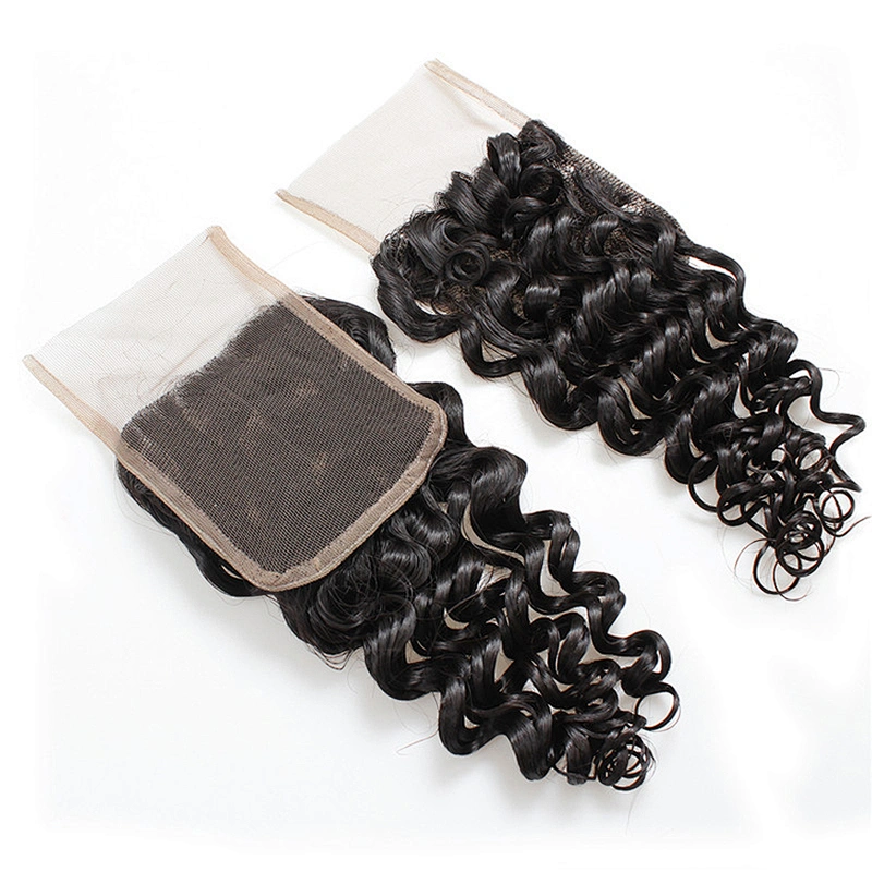LZ beauty Preplucked Human Hair Lace Closure 2x6 4x6 Lace Closure 5x5 6x6 7x7 All Size Lace Closure blond hair extension bundles