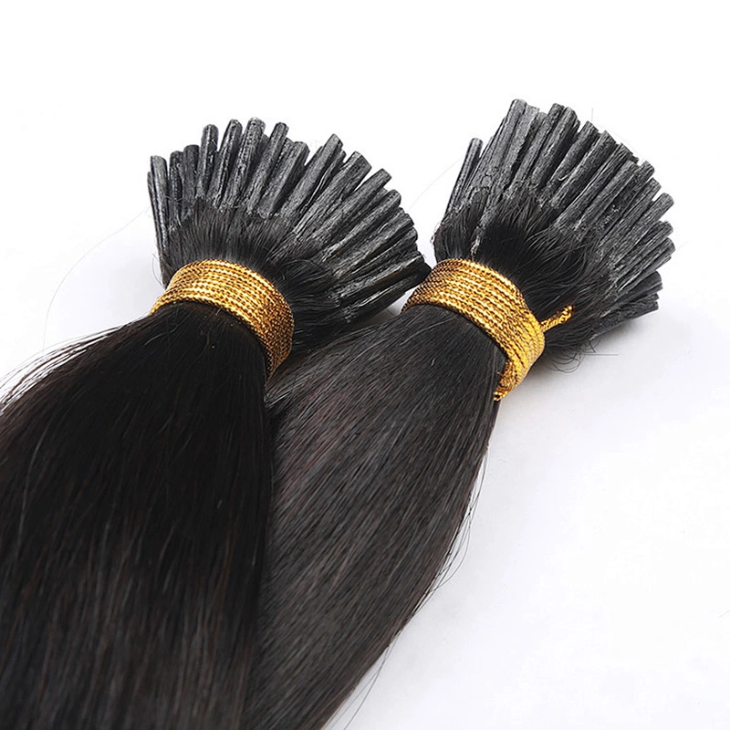 LZ Beauty Super double drawn  Vietnamese hair keratin i tip u tip extensions wavy hair I tip straight blonde keratin pre-bonded