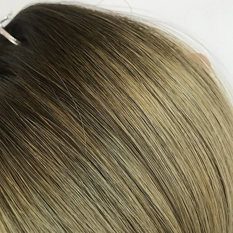 salon Wholesale 100% vergin remy human hair clip hair with lace extension hair