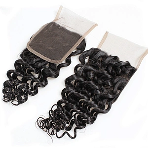 LZ beauty Preplucked Human Hair Lace Closure 2x6 4x6 Lace Closure 5x5 6x6 7x7 All Size Lace Closure blond hair extension bundles