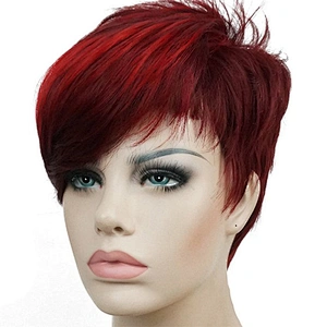 LZ Wholesale FULL Creamily Hair Natural Cheap Short Curly Synthetic Wig Heat Resistant Synthetic Hair Wig For Black Women