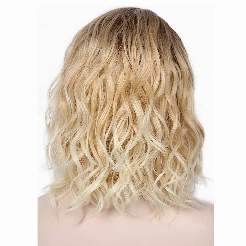 Afro Kinky Curly Short Bob 14 Inch Brown Wigs Wholesale Deep Curly Fluffy Synthetic Hair Wigs For Black Women