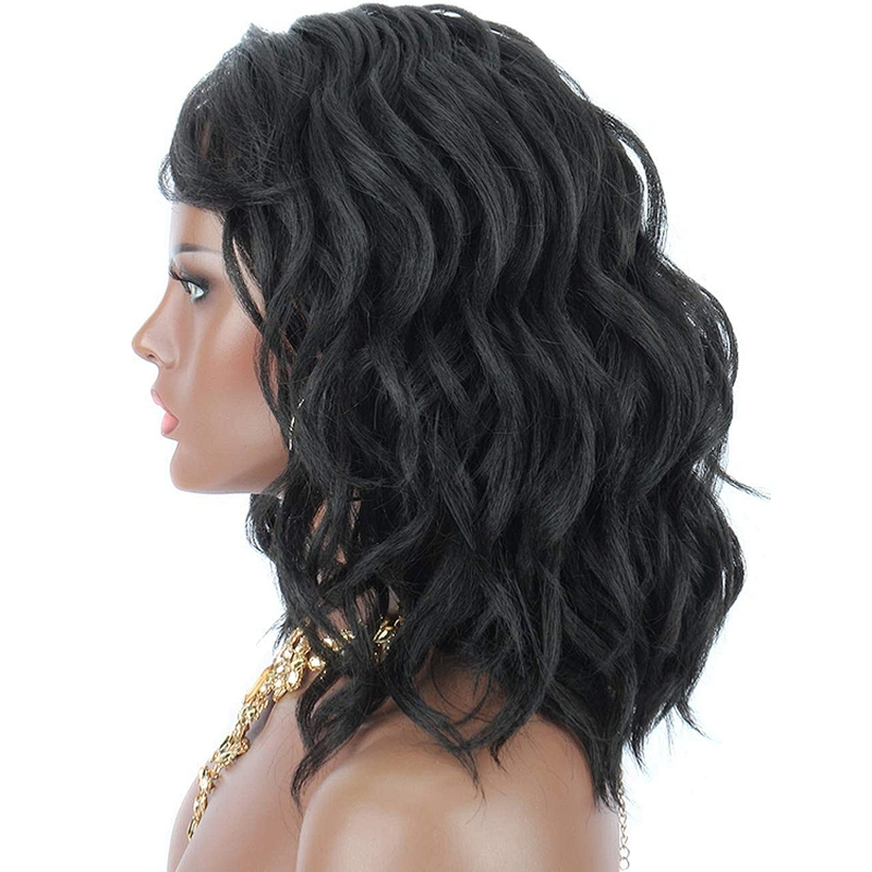 Synthetic Short Bob Hair Wigs Beauty Afro Kinky Curly Bob Wigs For African American Women Heat Resistant Fiber