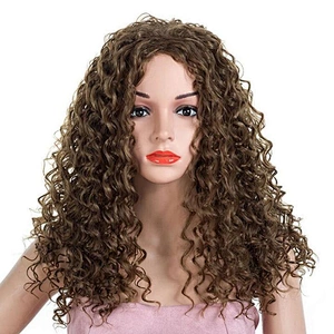 Longzhao Wholesale beauty look High Quality Cheap Colorful Heat Resistant fiber Long Wigs Synthetic Hair wig