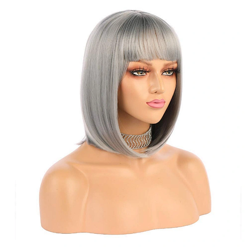 Longzhao Wholesale  Fashion Hot sale High Quality Cheap Colorful Heat Resistant Short  BOB Wigs Synthetic Wigs For Black Women