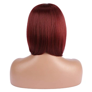 Longzhao Wholesale High Quality Cheap Colorful Heat Resistant  BOB Wigs synthetic hair short synthetic wigs for black women