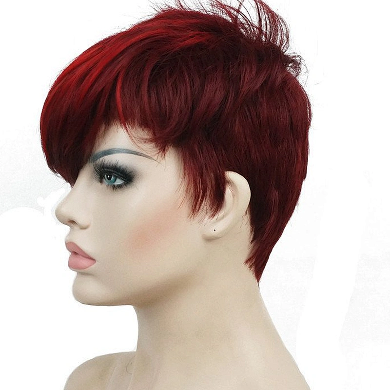 LZ Wholesale FULL Creamily Hair Natural Cheap Short Curly Synthetic Wig Heat Resistant Synthetic Hair Wig For Black Women
