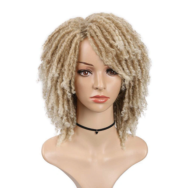 Longzhao Finger Waves Synthetic Hair Wig Heat Resistant Short Wigs for African American Women Pixie Cut Cute Wigs