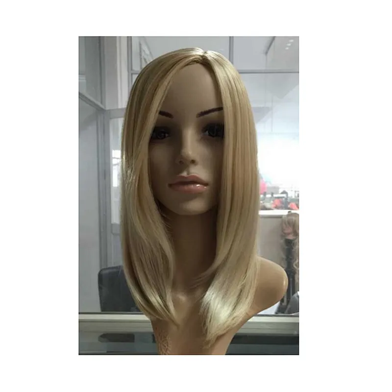 Longzhao wholesale Best selling gold long Silky natural straight wig Synthetic hair for women
