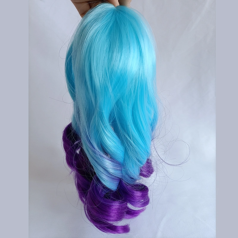 Longzhao Beauty New Arrival Hair Big Wave Wig for 18 inches America Doll