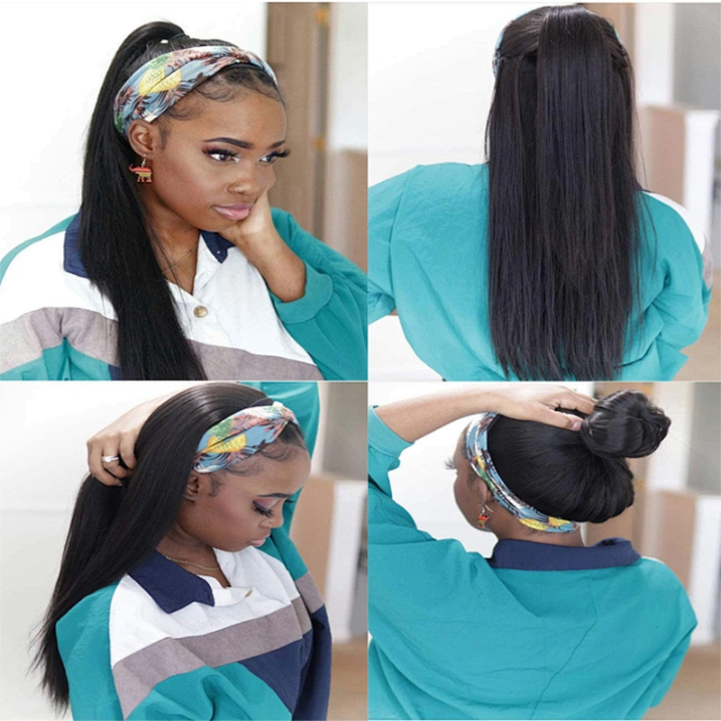 Longzhao good quality ombre synthetic hair headband wig