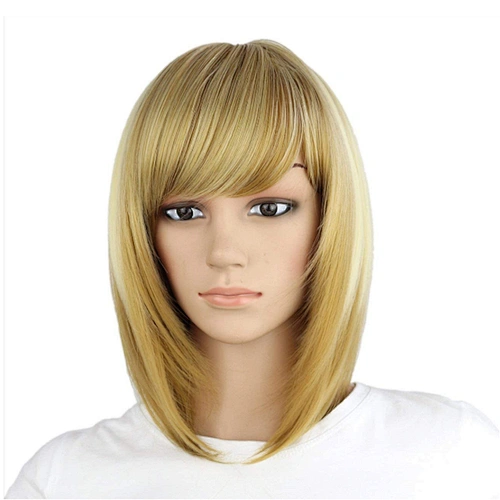 Longzhao Wholesale  Fashion Hot sale High Quality Cheap Colorful Short Synthetic BOB Wigs heat resistant synthetic hair wigs