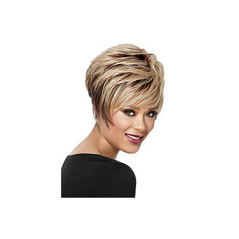 Longzhao Heat Resistant Fiber Afro Curly Wig Vendors Short Kinky Curly Synthetic Wigs For Women Short Bouncy Curly Fiber Wigs