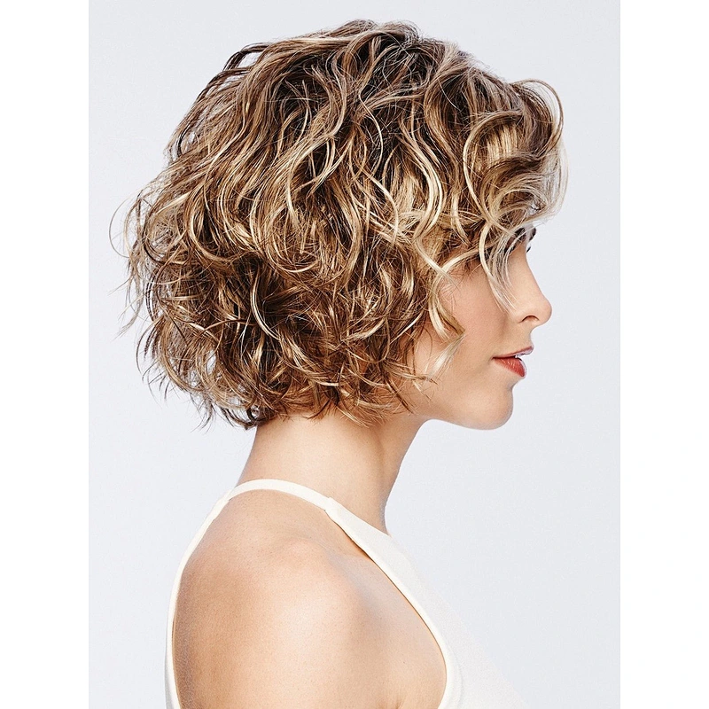 Longzhao Beauty wholesale blonde brown kinky body wave water wave curly synthetic wigs for women