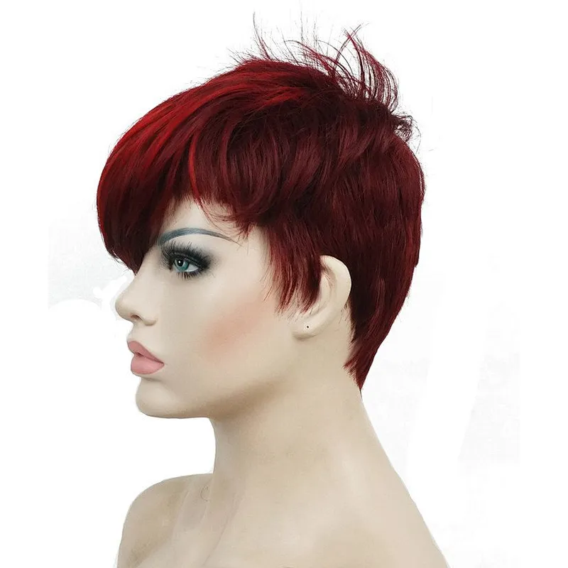 LZ Wholesale FULL Creamily Hair Natural Cheap Short Curly Synthetic Wig Heat Resistant Synthetic Hair Wig For Black Women
