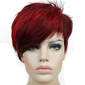 LZ Wholesale FULL Creamily Hair Natural Cheap Short Curly Synthetic Wig Heat Resistant Synthetic Hair Wig For Black Women