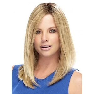 Longzhao wholesale vendors hot-selling long gold hair soft straight wig synthetic hair wigs for fashion women