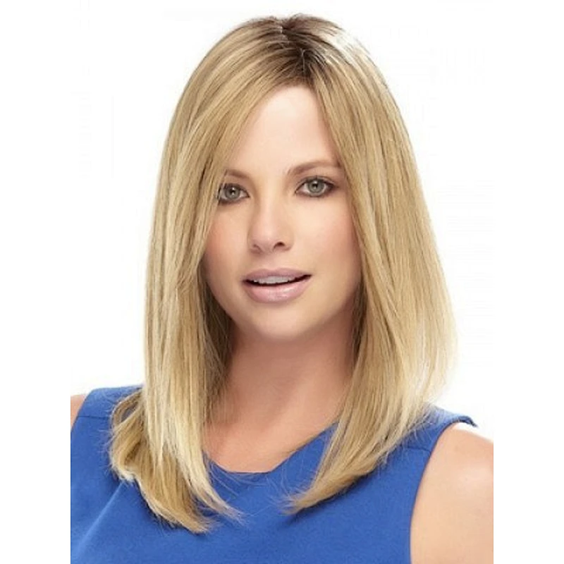 Longzhao wholesale vendors hot-selling long gold hair soft straight wig synthetic hair wigs for fashion women