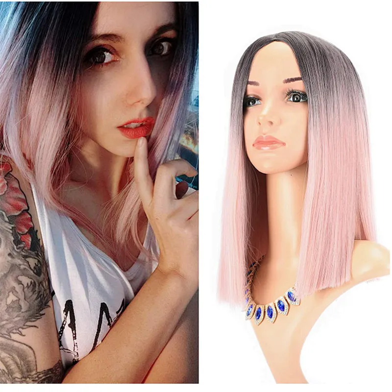 Longzhao beauty wholesale factory price cosplay long Silky natural straight wig Synthetic hair for girls