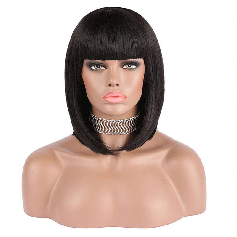 Longzhao Wholesale  Fashion Hot sale High Quality Cheap Colorful Heat Resistant Short Synthetic BOB Wigs