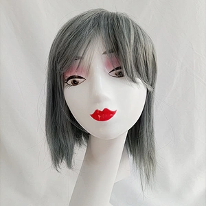 Longzhao Factory Wholesale Long Natural Wave Wigs 8 Inch Curly Wig Synthetic Cheap Wig For Women