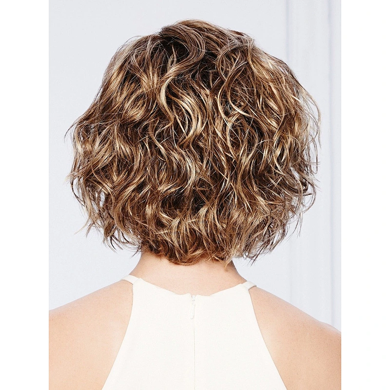 Longzhao Beauty wholesale blonde brown kinky body wave water wave curly synthetic wigs for women