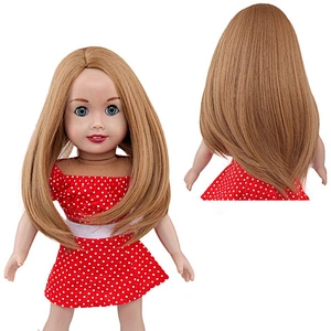 16  Inch Doll Hair Wigs  Girl Gift Heat Resistant Long Straight Replacement doll Wigs for 16'' Dolls