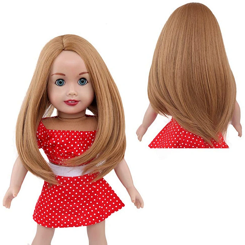 16  Inch Doll Hair Wigs  Girl Gift Heat Resistant Long Straight Replacement doll Wigs for 16'' Dolls