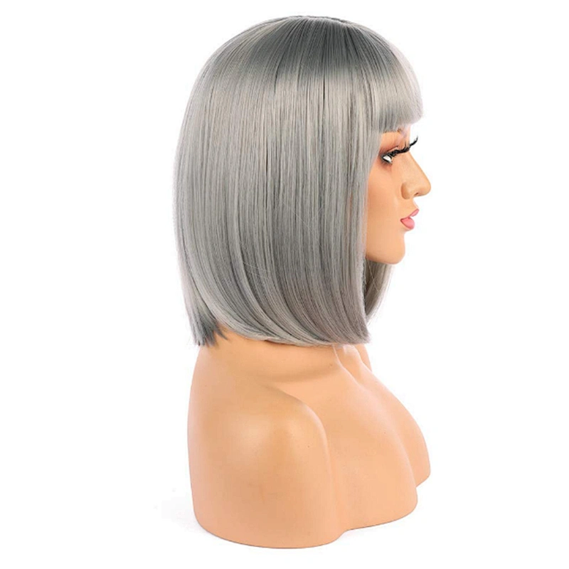 Longzhao Wholesale High Quality Cheap Colorful Heat Resistant  BOB Wigs synthetic hair short synthetic wigs for black women