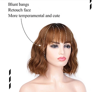 Longzhao High Quality Vendor Cheap Cosplay Wholesale Curly Short Ombre Blonde Bob For Black Women Synthetic Hair Wigs