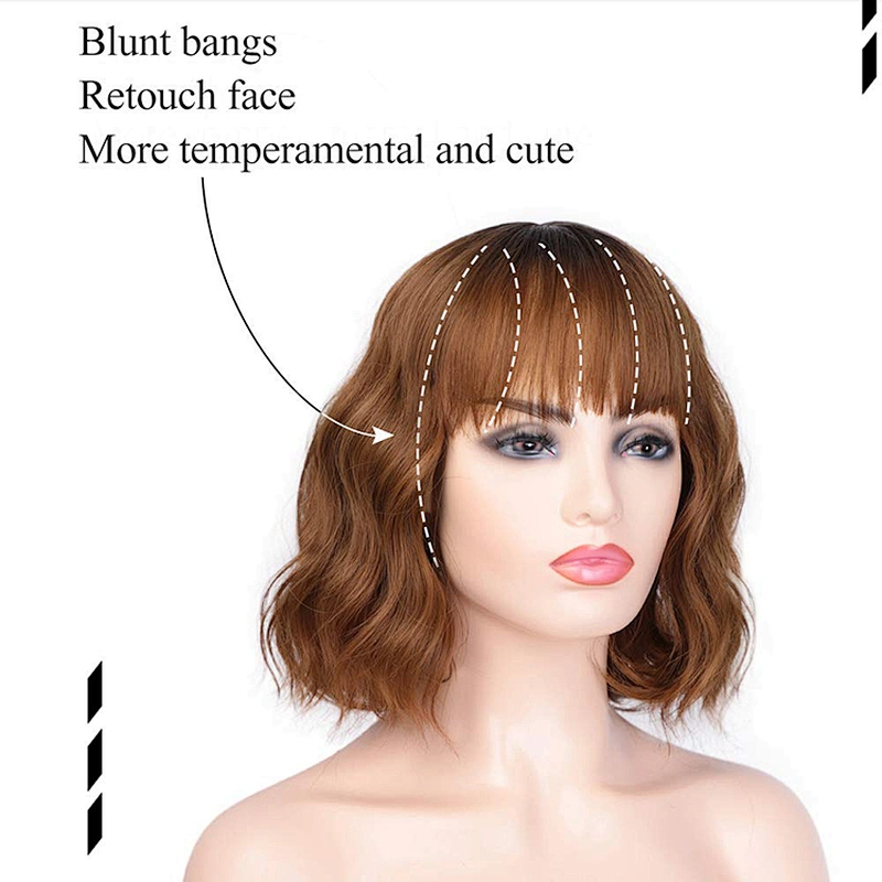 Longzhao High Quality Vendor Cheap Cosplay Wholesale Curly Short Ombre Blonde Bob For Black Women Synthetic Hair Wigs