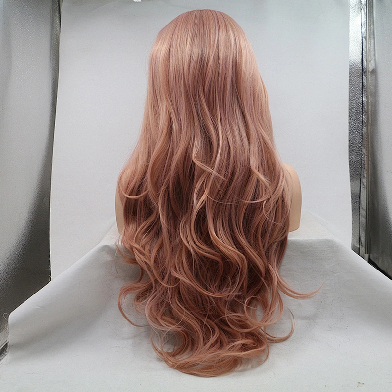 Longzhao Top Quality Synthetic Black Mixed Blonde Wig Long Yaki Straight lace frontal Wigs For Women Heat Resistant Fiber