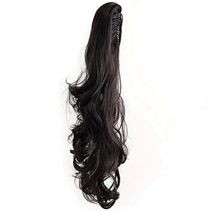 High Quality Vendors Long Kinky Curly Puff Wrap With Clips Drawstring Synthetic Ponytail Hair Extension