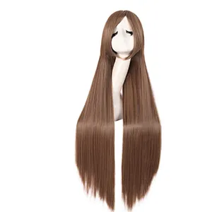 Longzhao Hot Selling Wholesale Long Silky Straight Ombre Blue Color Wigs Cosplay Heat Resistant Synthetic Wigs For Black Women