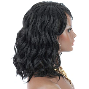 Synthetic Short Bob Hair Wigs Beauty Afro Kinky Curly Bob Wigs For African American Women Heat Resistant Fiber