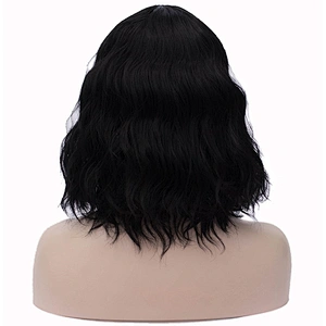 Cheap Price Afro Synthetic Short Kinky Curly Bob Wig New Style Black Hair Bob Wigs With Bangs For Black Women
