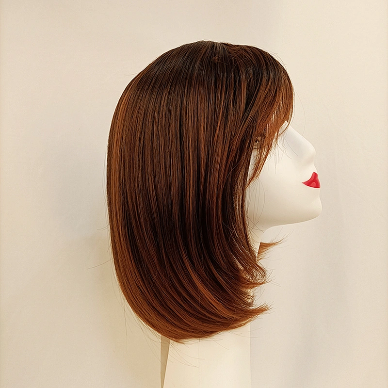 Longzhao Beauty Wholesale Short Bob Red Wig With Bangs For Black Women 14 Inch Afro Kinky Loose Curly Wave Synthetic Hair Wigs