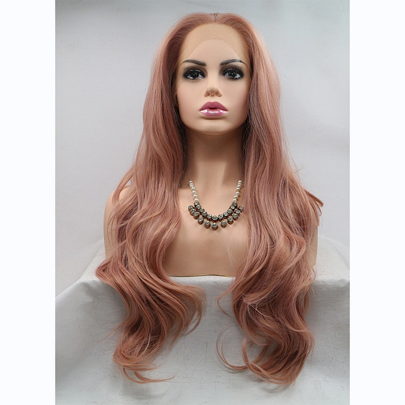 Longzhao Top Quality Synthetic Black Mixed Blonde Wig Long Yaki Straight lace frontal Wigs For Women Heat Resistant Fiber