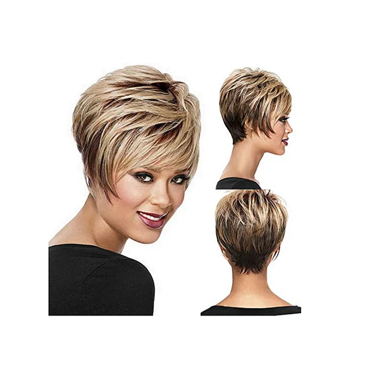Longzhao Heat Resistant Fiber Afro Curly Wig Vendors Short Kinky Curly Synthetic Wigs For Women Short Bouncy Curly Fiber Wigs
