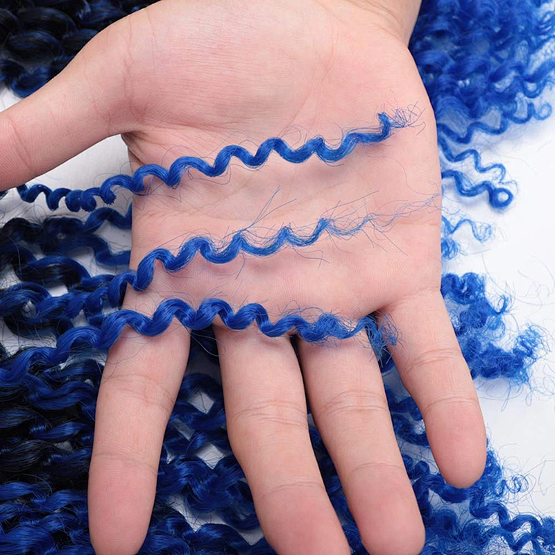 Manufacturers Wrap Around Custom Good Quality Spiral Afro Freetress Machine Made Braid Synthetic Braiding Hair